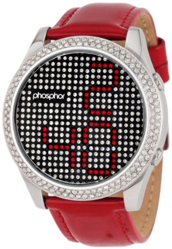 Phosphor Women's MD002L Appear Collection Fashion Crystal Mechanical Digital Watch