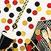 Glitter Confetti Circles Table Decoration and Wedding Party Decoration, 1.2’’ in Diameter (gold glitter, black, red,300pc)