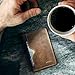 Slim RFID Wallets for Men Leather - Front Pocket Card Holder Sleeve - RFID Blocking,Dark Brown[csc6-dbch-rfid],OneSize