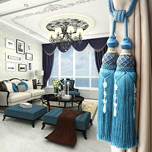 Swag Holders 2 Pcs Of Modern Curtain Tiebacks Beaded Tassels