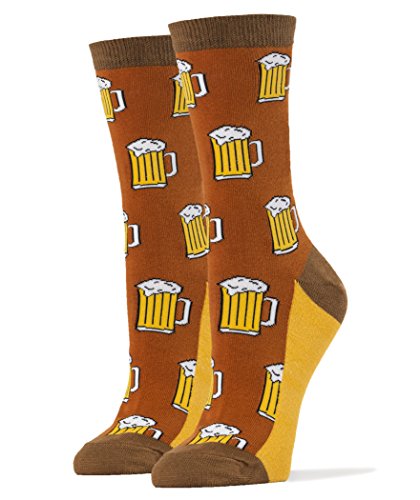 Oooh Yeah Women's Luxury Combed Cotton Crew Socks - Beer Me!