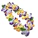 Fun Express Mahalo Floral Leis - 36' x 4.25' | Polyester - Multicolor | Pack of 12
