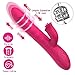 Telescopic Rabbit Vibrator Vagina Stimulator Vibration Massager, 10 Modes Skinfriendly Silicone Clitoris Massager, Treediride Rotating Vibrator USB Rechargeable G-spot Dildo Vibrator Adult Sex Toys
