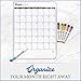 Magnetic Calendar for Fridge Set of 3 13”x17” Vertical Magnetic Fridge Calendar Dry Erase, Weekly Planner to-do List Family Calendar with 6 Dry Erase Pens by Mommy Marvel