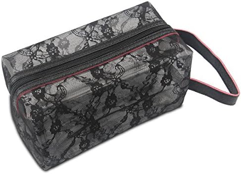 Travel Cosmetic makeup bag -DeamMai Transparent Cosmetic Makeup Pouch,Toiletry Bag Organizer With Lace and Zipper for man and women