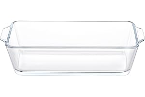 BESPORTBLE Heat Resistant Glass Baking Dish 0.8l Rectangular Loaf Pan Oven-Safe Glass Casserole Tray for Home
