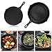 Odoland 11pcs Camping Cookware Set, 10 Inch Cast Iron Skillet Set with Stainless Steel Plates, Cutlery, Spatula, Heat-Resistant Holder and Pan Scrapers for Outdoor Camping Hiking and Picnicthumb 4