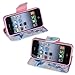 iPhone 4S Case, iPhone 4 Case Wallet, iYCK Premium PU Leather Flip Folio Carrying Magnetic Closure Protective Shell Wallet Case Cover for iPhone 4 / 4S with Kickstand Stand - Butterfly Blossom