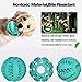 Idepet Dog Toy Ball, Nontoxic Bite Resistant Toy Ball for Pet Dogs Puppy Cat, Dog Pet Food Treat Feeder Chew Tooth Cleaning Ball Exercise Game IQ Training Ball(Blue)