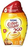 Coffee-mate 2Go Triple Strength Coffee Creamer, Hazelnut, 3 Ounce (Pack of 8)