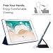 MoKo Case Fit iPad Pro 10.5 - Slim Lightweight Smart Shell Stand Cover with Translucent Frosted Back Protector Fit Apple iPad Pro 10.5 Inch 2017 Released Tablet, Navy Blue (Auto Wake/Sleep)