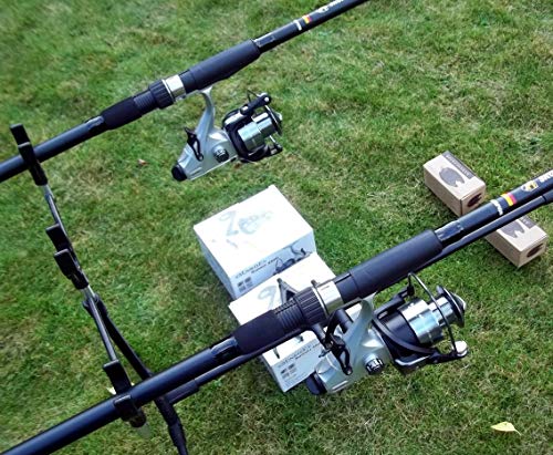 Skorpion Westline ANGELSET 2 KARPFENRUTEN 2 KARPFENROLLEN Rod POD 2 ELEKTRISCHE BISSANZEIGER KARPFENSET NEU – Bild 4