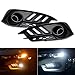 RCP -CVI-DRL01- Aftermarket Mustang Style LED Daytime Running Lights Turning Lights for 2016-2017 Tenth Generation Honda Civic- FC1, FC2, FC3, FC4, Set of 2