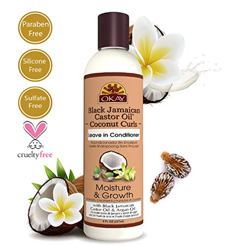 Okay Black Jamaican Castor Oil Coconut Curls Leave In Conditioner Helps