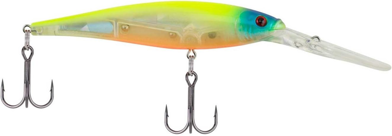 Berkley Flicker Minnow Flashy Chartreuse - 1/2 Oz Fishing Lure For Freshwater & Saltwater