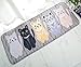 ZebraSmile Cartoon Cat Flannel Home Entrance Door Mat Indoor Mat Entry Doormat Entryway Door Mat Entryway Front Door Rug for Bedroom Indoor Mat Non Slip Back Office Doormat