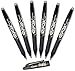 Pilot FriXion Ball 0.7mm Erasable Gel Pens, Fine Point, Black Ink, Pack Of 6