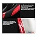 AmeriLuck Steering Wheel Cover for Car, Universal 15 inch, Odorless, Breathable, Anti-Slip, Sporty, Soft and Snug Grip, Carbon Fiber Effect (Orange | Back)
