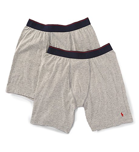 Polo Ralph Lauren Supreme Comfort Long Boxer Brief 2-Pack, L, Andover Grey Polo Ralph Lauren Supreme Comfort Long Boxer Brief 2-Pack, L, Andover Grey