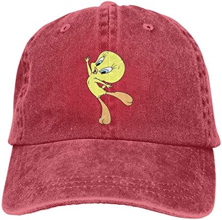 Monicame Unisex Hats Tweety Bird Dancing Casual Style Casquette Black