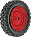 Shepherd Hardware 9591 6-Inch Semi-Pneumatic Rubber Tire, Steel Hub with Ball Bearings, Diamond Tread, 1/2-Inch Bore Centered Axle