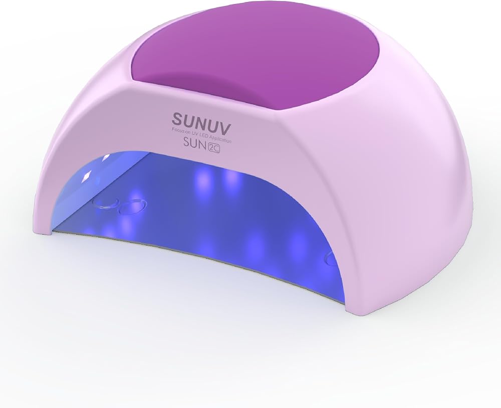 SUNUV UV Nail Lamp LED Gel Dryer Auto Sensor 4 Timers Purple