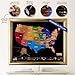 Scratch Off Map of USA Travel Poster with US States Outlined State Flags 24