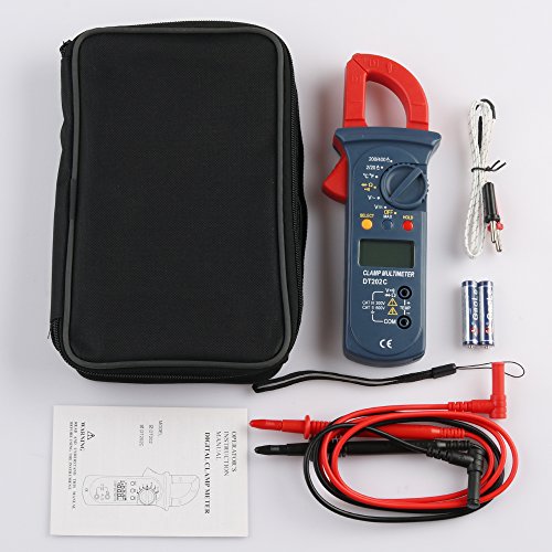 Micsoa Digital Clamp Meter Auto Ranging Multimeter AC DC Voltage, AC Current, Resistance and Temperature Test - Thumbnail 7