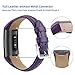 NANW Bands Compatible with Fitbit Charge 4 / Charge 3, Slim Genuine Leather Wristband Replacement Accessories Strap for Women Men Compatible with Fitbit Charge 4 / Charge 3 Small Large