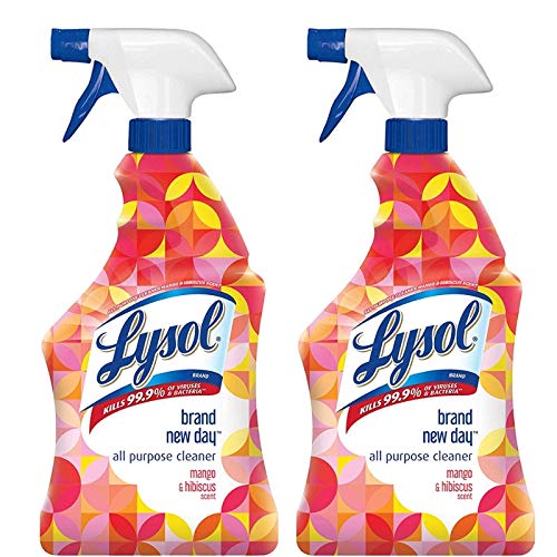 Lysol Bathroom Cleaner Spray, Mango & Hibiscus, 28 oz (Pack of 2