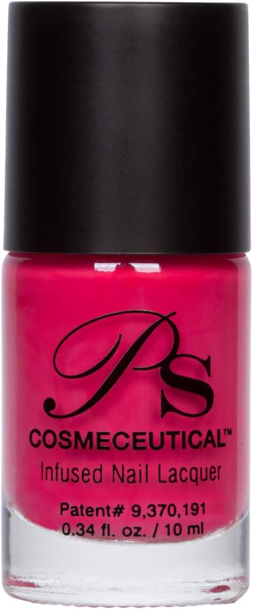 PS Polish All Natural Nail Polish, Safe Non-Toxic Professional Grade Vegan Nail Polish Lacquer, Best No Chip Polish for Thin, Cracked, Peeling Nails (Cotton Candy)
