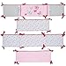 Just Born Crib Bumper, Antique Chic in Floral Pink