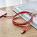 Anker Powerline II Lightning Cable (6ft), MFi Certified for iPhone Xs/XS Max/XR/X / 8/8 Plus /7/7 Plus / 6/6 Plus (Red)