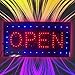 Ovovo Ultra Bright LED 2 in 1 Open Closed Sign, Business Signs for Drink Food Restaurant Diner Cafe Bar Pub Coffee Shop Store Wall Window Display Fixture