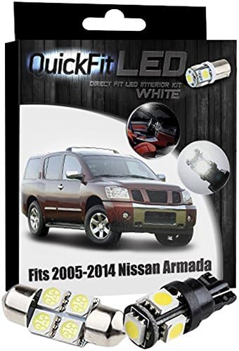 QuickFitLED White LED Interior Light Package Kit For Nissan Armada 2005-2014 (20pcs)