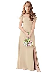 TAISHAN Junior Bridesmaid Dress for Wedding Ruffle