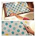 Kuke Beautiful Dot Pattern Non-Adhesive Shelf Paper Drawer Liner Sets