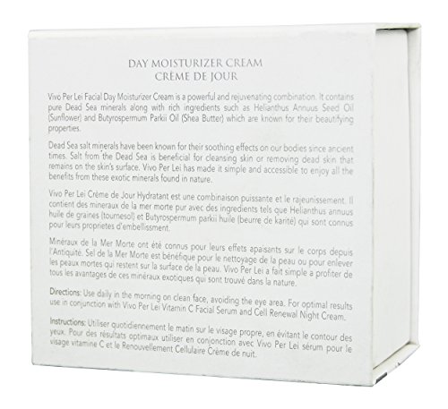 Vivo Per Lei Day Cream, Non-Greasy Moisturizer for Younger and Brighter Looking Skin, 50 ml / 1.7 Fl. Oz