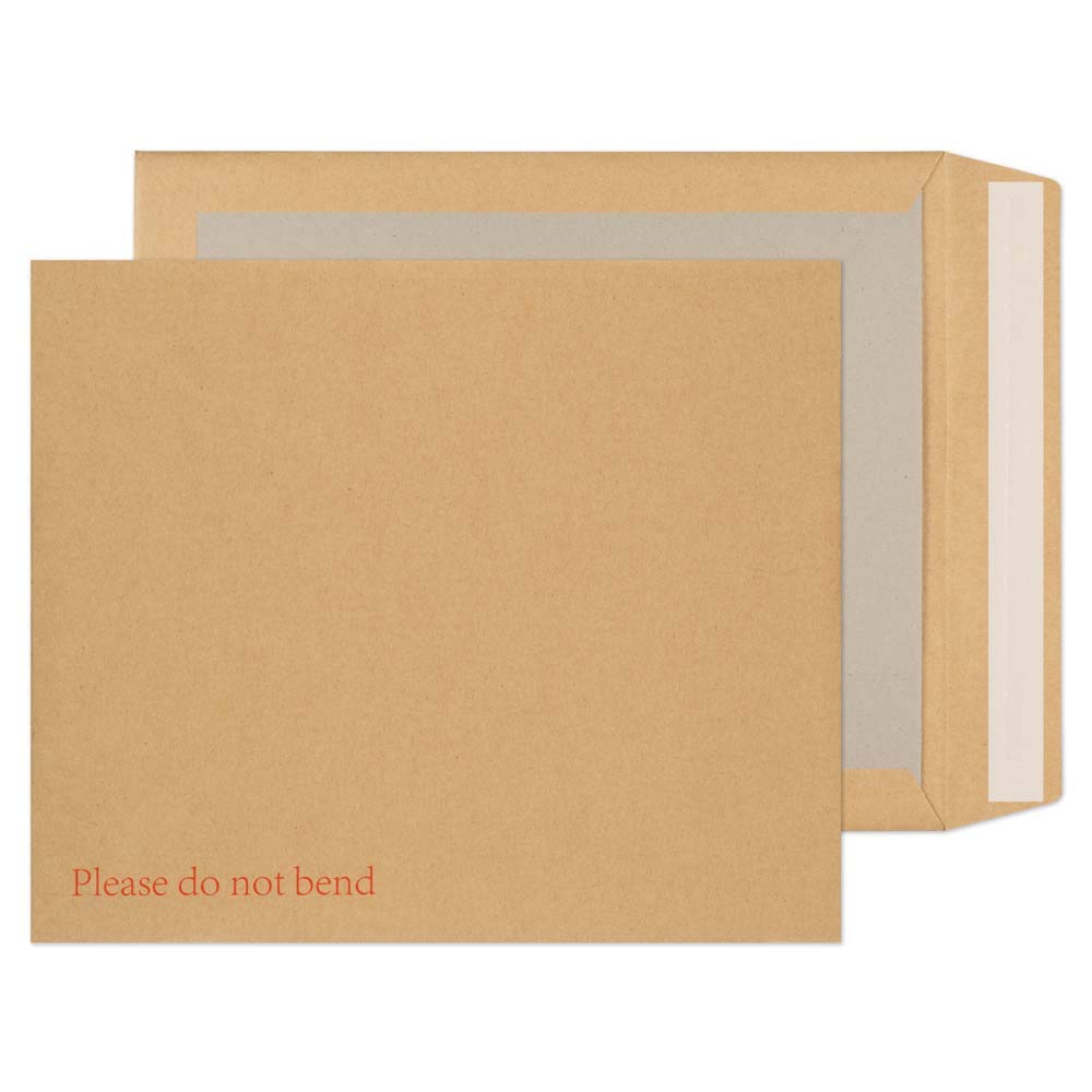 Blake Purely Packaging 318 x 267 mm Board Back Pocket Peel and Seal Envelopes (14935) Manilla - Pack of 125