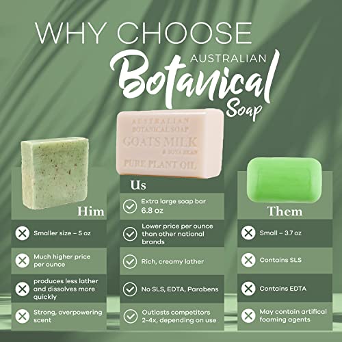 Australian Botanical Soap, Goat's Milk & Soya Bean Oil Pure Plant Oil