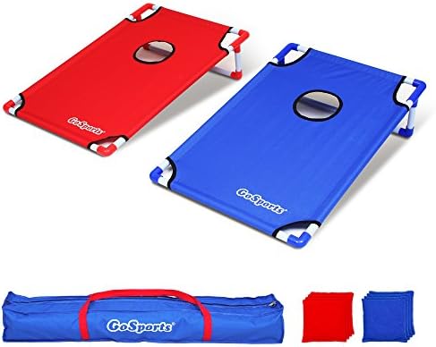 GoSports Disney Pixar Portable PVC Framed Cornhole Toss Game Set with 8 Bean Bags and Travel Carrying Case, Choose Between Classic Styles, Frozen 2, Cars, Finding Nemo and Toy Story 1 GoSports Disney Pixar Portable PVC Framed Cornhole Toss Game Set with 8 Bean Bags and Travel Carrying Case, Choose Between Classic Styles, Frozen 2, Cars, Finding Nemo and Toy Story