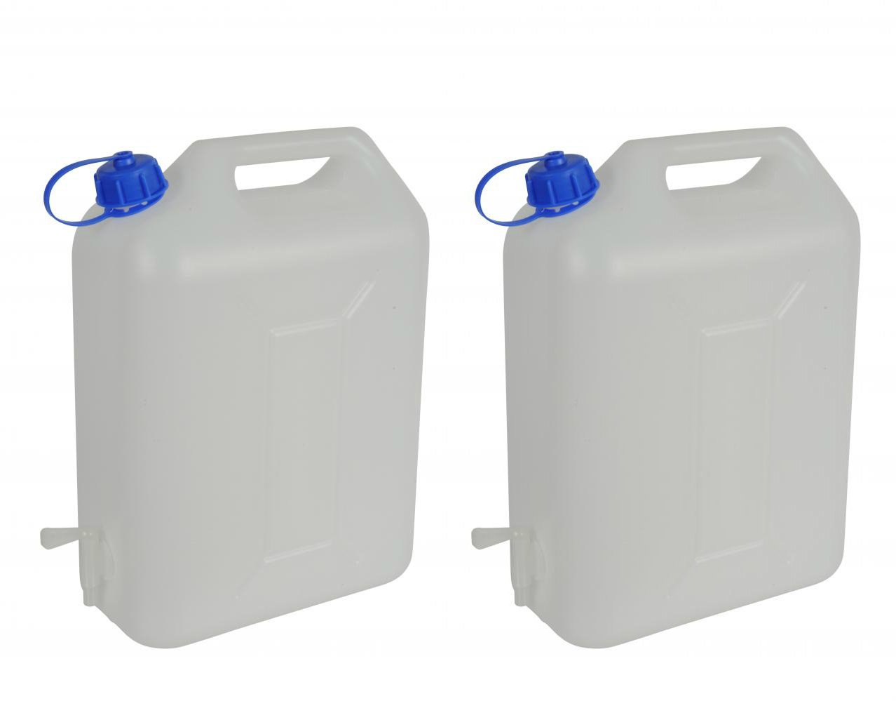 2x 20 Litre Strong Rigid Water Containers With Taps Amazon.co.uk