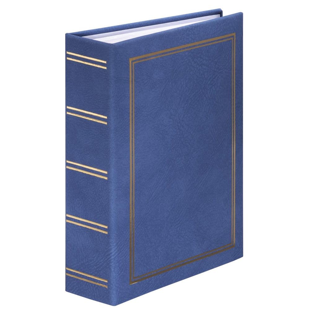 Hama London Memo Slip-in Photo Album 16 x 20.5cm (for 200 Photos 9 x 13 cm Format), Blue