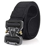 Tactical Belt,1.5 Inch No Holes Quick Release Heavy Duty Tactical Belt for Men and Women-Tactical Belt for Cargo Pants