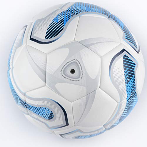 SHOKE Soccer Ball Size 5 Thermal-Bonding Hold Air, Water-Resistant Match Soccer Balls for Training Sports Rebound Height 51.18-53.15 inch