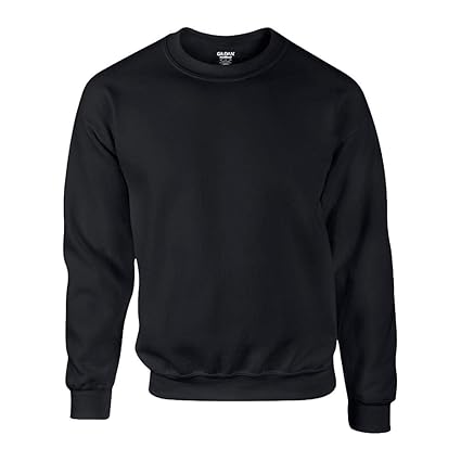 Gildan - DryBlend Crewneck Sweatshirt 'Set in Sweat' L,Black