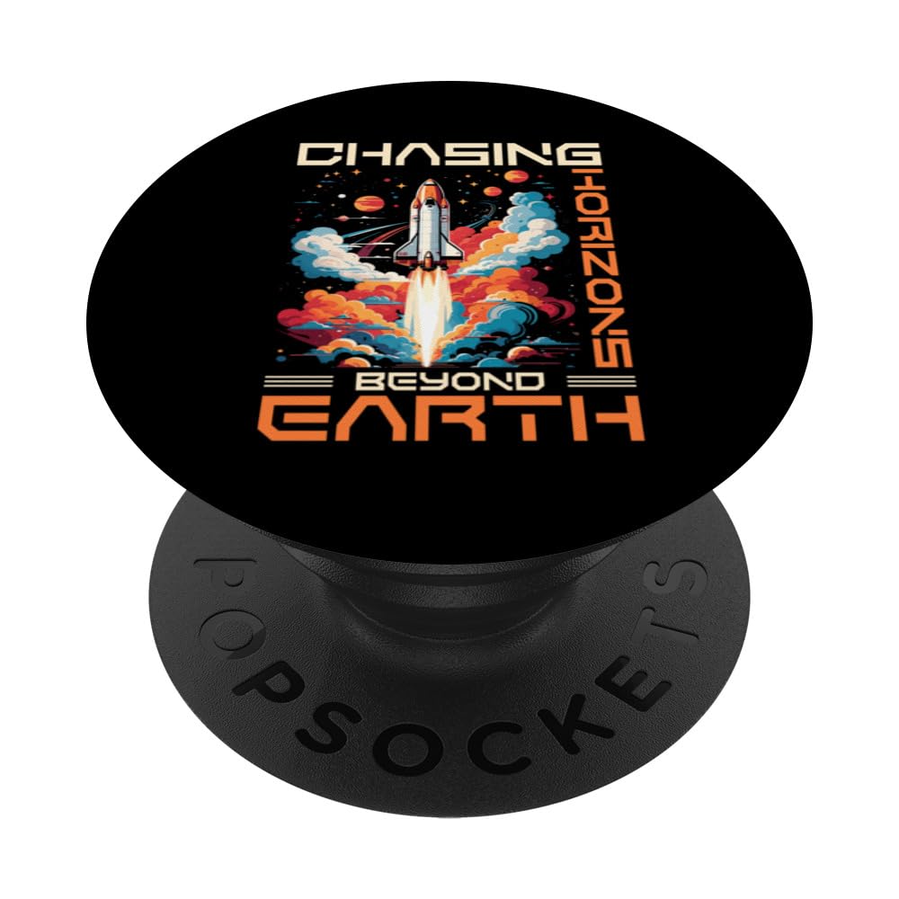 Chasing Horizons Beyond Earth | Universe | Space Rocket PopSockets Swappable PopGrip