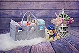 Baby Diaper Caddy Organizer-Portable&Practical - Diaper Organizer - Easy to Use - Improved Baby Basket Nursery Organizer- Multi Porpose-Newborn Registry Must Haves