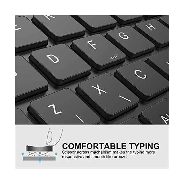 JOYACCESS-Wireless-Keyboard-Mouse-24G-Rechargeable-Slim-Keyboard-and-Mouse-with-Number-Pad-Ergonomic-Keyboard-for-Windows-PCSmart-TVLaptopApple-Mac-QWERTY-UK-Layout-Black Rechargeable Wireless Keyboard and Mouse, J JOYACCESS Full Size Ultra Thin Wireless Keyboard and Mouse, 2400 DPI Quiet…