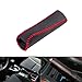 Hanperal Black Leather Hand Brake Cover Protective Sleeve for Honda Civic 2006-2011(Red Stitching)